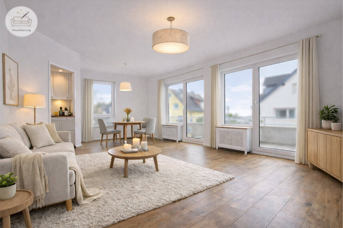 Wohn- / Esszimmer (Einrichtungsbeispiel)